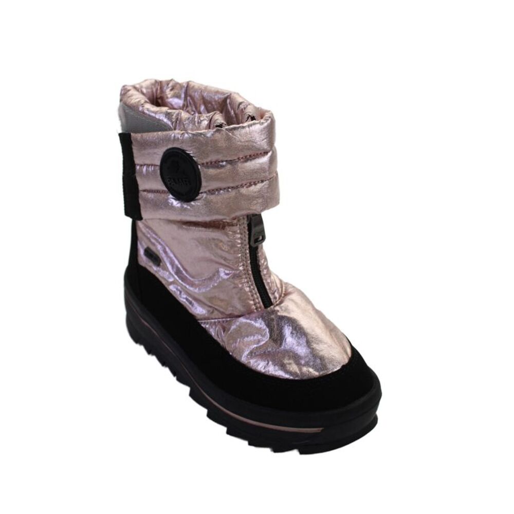 Pajar Girls Round Toe Rubber Sole Snow Boots Pink/Black Size 4